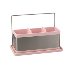 ที่วางอุปกรณ์ครัวสแตนเลสในอ่างล้างจาน พร้อมถาดรองน้ำและราวแขวนผ้าเช็ดจาน - Product Image 3