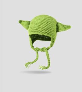 หมวกไหมพรมปิดหูแบบถักลายดาว ** Wars <span class=keywords><strong>Yoda</strong></span> หมวกขนสัตว์สำหรับเด็กและผู้ใหญ่ - Product Image 5