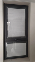 Ventanas de Aleación de Aluminio con Vidrio Templado, Ventana Abatible con Persianas Integradas, Ventanas Abatibles Insonorizadas, Ventana Abatible Pequeña