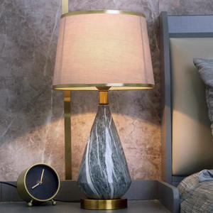 Modern <b>Minimalist</b> Nordic <b>Table</b> Lamp Marble Pattern Creative Hotel Lighting for Bedroom Living Room Study <b>Bedside</b> 5V Input - Product Image 5