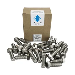 Factory Wholesale Fastener manufacturer stainless steel Hex bolt A4-80 din933 bolt and nut set