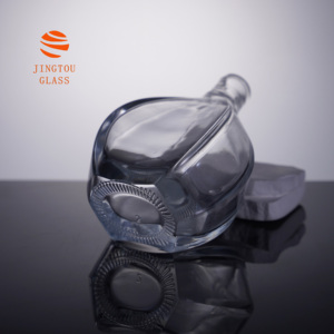 Bouteilles en verre de 500 ml et 700 ml, bouteilles en verre uniques en forme de larme, adaptées au brandy, au whisky, à la vodka - Product Image 2