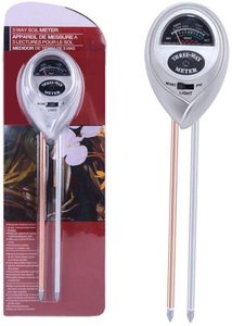 Argent 3 en 1 jardinage plante <span class=keywords><strong>pot</strong></span> <span class=keywords><strong>de</strong></span> fleurs <span class=keywords><strong>testeur</strong></span> sol humidimètre/PH mètre/Illuminance mètre - Product Image 6