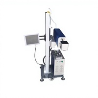 Machine de marquage laser UV volante personnalisée 5W 10W 20W en ligne, prise en charge des fichiers DXF/PLT, marquage de codes QR et de dates haute précision