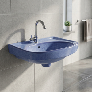 Luxury Rectangular Ceramic Wall Hung Wash Basin European Bathroom Hand Wash Sink for Hotel Projects Wholesale - Product Image 2