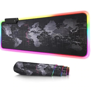 Alas Mouse Sublimasi Gratis, Ergonomis untuk Gaming Komputer, Ukuran XXL Besar, Alas Meja RGB, Cetak Kustom, Alas Mouse Hitam - Product Image 2