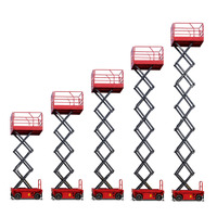 Plateforme élévatrice mobile mécanique portable, petite plateforme élévatrice à ciseaux électrique, table élévatrice, hauteur 22m, capacité 300kg