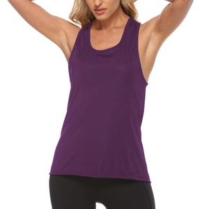 Custom Women's Quick-Dry Eco-Friendly Knitted Gym Sportswear Short Yoga Tank <b>Tops</b> for Workout Fitness - Product Image 4
