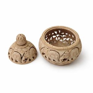 Carved Marble Incense <b>Burner</b> Decorative Piece Handcrafted Hollow Design Home Decoration Elegant Aromatherapy Holder Art Modern - Product Image 2