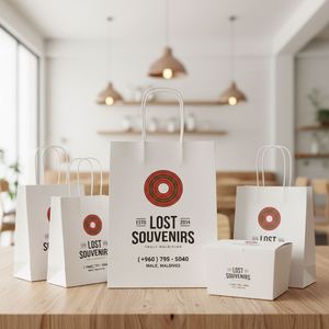 Thick <b>Paper</b> Bags Customise Promotional Ready <b>Made</b> Bulk Eco Friendly Manly Strength for Retail - Product Image 4
