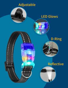 <span class=keywords><strong>Collar</strong></span> luminoso para perros recargable impermeable ajustable y se puede usar con un <span class=keywords><strong>collar</strong></span> de perro Flash para entrenador de perros - Product Image 5