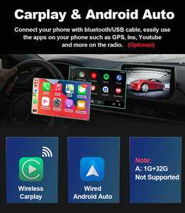 หน้าจอสัมผัสสเตอริโอติดรถ2K ขนาด13.1นิ้วพร้อม CarPlay และ Android Auto จอสัมผัสปุ่มคู่สำหรับเครื่องเล่นดีวีดี - Product Image 5