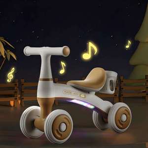 <span class=keywords><strong>Coche</strong></span> de Paseo para Bebés y Niños Pequeños con Cuatro Ruedas, Música y Luces, Bicicleta de Equilibrio sin Pedales para Niños, Fabricación OEM - Product Image 5
