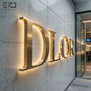 ป้ายไฟ LED 3 มิติ แบบเรืองแสง EZD สำหรับธุรกิจ ป้ายโลหะอิเล็กทรอนิกส์ ป้ายโลโก้ร้านเสริม<span class=keywords><strong>สวย</strong></span> ป้ายหน้าร้าน - Product Image 1