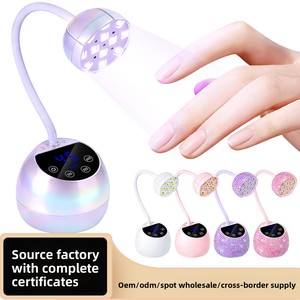 Lampe UV LED à induction transfrontalière pour capsules d'ongles, anti-jaunissement, séchage rapide, rechargeable, pour le durcissement du gel, OEM ODM, vente en gros usine, pour salons - Product Image 1