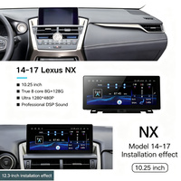 Autoradio tactile Android 13 4+64 Go de 10,25 pouces pour Lexus NX 2014-2016, navigation GPS, lecteur multimédia vidéo DVD avec Carplay USB