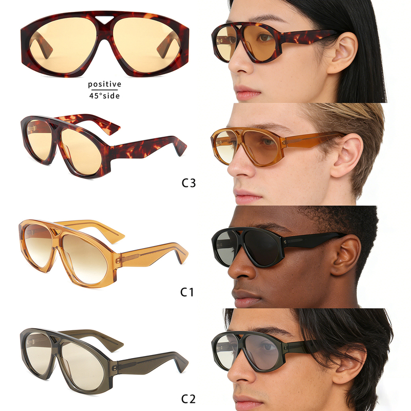 OEM ODM Trendy Double bridge Sunglasses