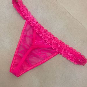 Culottes string en dentelle pour femmes, sexy, taille basse, avec bande de taille en maille à inscription KISS ME, lingerie intime - Product Image 4