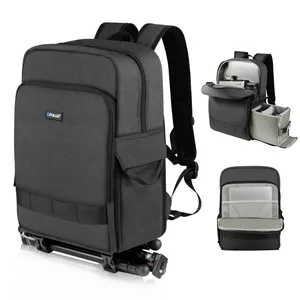 Factory Direct PULUZ Outdoor Portable Camera Dual Shoulders Backpack Laptop Bag