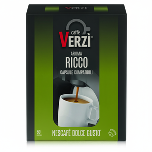 Caffè Verz 50 Capsule RICCO Compatibili DOLCE GUSTO per Macchine Monodose 0,19g/Capsula - Product Image 2