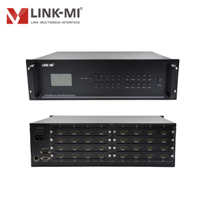 Matrice <span class=keywords><strong>HDMI</strong></span> DVI VGA SDI 4K30Hz <span class=keywords><strong>16x16</strong></span> avec panneau frontal, IR, RS-232, contrôle centralisé, TCP/IP en option - Product Image 1