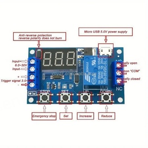 Circuito de interruptor de retardo de temporización de ciclo, placa de control de transistores MOS duales que reemplaza al módulo de relé 12-24V - Product Image 4