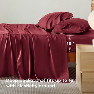 Juego <span class=keywords><strong>de</strong></span> Sábanas <span class=keywords><strong>de</strong></span> Bambú <span class=keywords><strong>de</strong></span> Lujo para Hotel, Sedosas, Transpirables y Suaves, Ideales para Personas que Sienten Calor al Dormir - Product Image 3