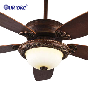 Vintage 220 <span class=keywords><strong>V</strong></span> Điều Khiển Từ Xa Tiếng Ồn Thấp Ac Lưỡi Gỗ Quạt Trần <span class=keywords><strong>V</strong></span>ới Đèn - Product Image 3