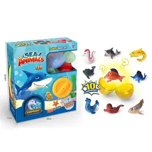 बच्चों के लिए शैक्षिक समुद्री जानवर खिलौने ट्विस्टर मशीन कैप्सल्ट अंडे खिलौने मिस्ट्री सरप्राइज़ ब्लाइंड बॉक्स खिलौने