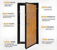 Ventes directes d'usine de portes coupe-feu de style chinois, portes résidentielles privées modernes en acier