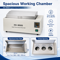 Cenlee Constant Temperature Water Bath 1500W Digital Stainless Steel Lab Water Bath untuk Distilasi Pengeringan Konsentrasi