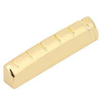 Guitar Nut and Saddle Set Metal Acoustic Brass 6 String Musical Instrument AccessoriesNut Match 74 Saddle
