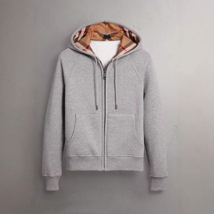 Felpe <span class=keywords><strong>con</strong></span> <span class=keywords><strong>Cappuccio</strong></span> di Alta Qualità Stile Britannico Unisex <span class=keywords><strong>con</strong></span> Zip Intera e Loghi Ricamati Personalizzabili - Product Image 5