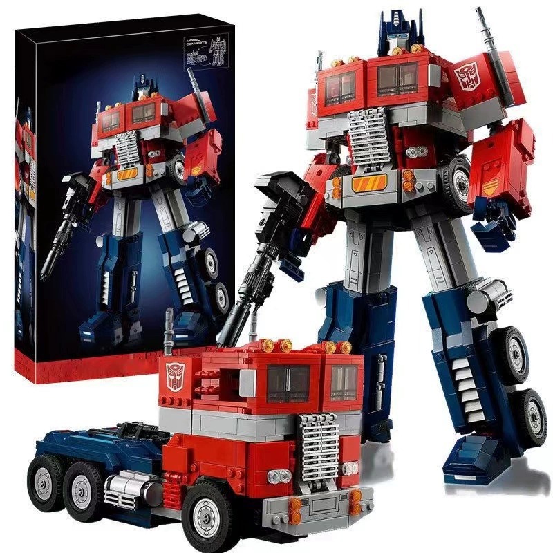 Optimus Prime, version mécha, en boîte.
