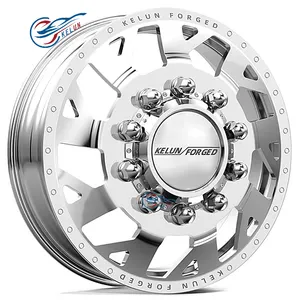 forged dually wheel polished 22"24"26"28"30" for offroad and pickup Attractive price