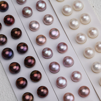 Perles d'eau douce naturelles de qualité AAAA, rondes, violettes, roses, blanches, 10-11 mm, perles en vrac pour la fabrication de bijoux DIY