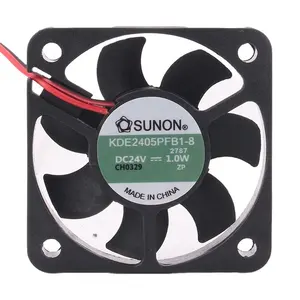 Original Sunon 12V 48V DC24V 1.0W EC AC 50 X50X10MM 5CM 5010 Silent Inverter Doppel kugellager KDE2405PFB1-8 Lüfter