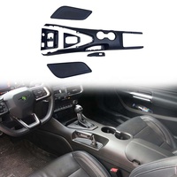 Kits de remplacement intérieur en Fiber de carbone sec pré-imprégné pour console centrale ford Mustang S650 6pc Combo 2024-2026