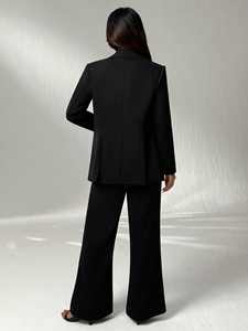 Conjunto de Dos Piezas de Traje <span class=keywords><strong>Terno</strong></span> <span class=keywords><strong>para</strong></span> <span class=keywords><strong>Mujer</strong></span>, Primavera 2026, Venta al por Mayor, <span class=keywords><strong>Elegante</strong></span>, Moda, Manga Larga, Corte Holgado, Pantalones Rectos - Product Image 5