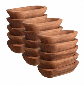 Popolari <span class=keywords><strong>Ciotole</strong></span> in <span class=keywords><strong>Legno</strong></span> per Candele Decorative per la Casa - Product Image 1