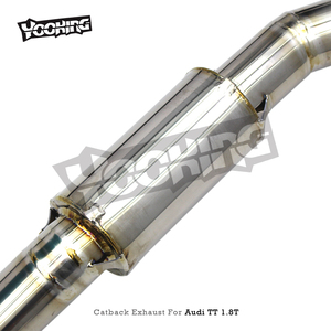 Tuyau d'échappement en alliage de titane OEM avec commande à distance de la valve pour <span class=keywords><strong>Audi</strong></span> <span class=keywords><strong>TT</strong></span> <span class=keywords><strong>MK1</strong></span> Type 8N 1.8T 1998-2006, échappement Catback - Product Image 3