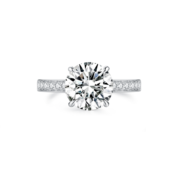 Luxury Engagement Rings Real Lab Grown Diamond 14K Solid Gold 1ct-5ct D VS1 IGI Certified Brilliant Cut Excellent Cut Ring