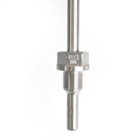 Capteur de température à thermocouple de type K industriel 1600 ℃   Capteur pour chaudière de fournaise