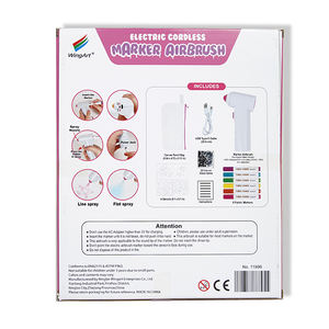 Marqueur aérographe électrique sans fil rechargeable entièrement personnalisable, le plus récent, pour peinture par pulvérisation et dessin à l'eau, jouet - Product Image 4