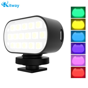 ไฟ LED ขนาดเล็ก Kitway สำหรับกล้องโทรศัพท์มือถือ ถ่ายวิดีโอบล็อก ไลฟ์สด พร้อมโหมดสี แสงเสริมภายนอก - Product Image 1