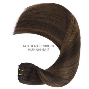 High Quality <b>Light</b> Yaki Clip Ins <b>Human</b> <b>Hair</b> Remy Virgin Invisible Clip in <b>Hair</b> <b>Extension</b> Body Wave - Product Image 3