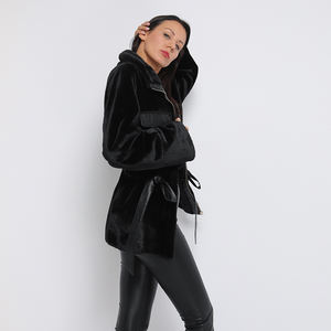 Dell'unità di elaborazione del corpo come all'interno blet inverno del coniglio del faux cappotti di <span class=keywords><strong>pelliccia</strong></span> combond <span class=keywords><strong>con</strong></span> dell'unità di elaborazione per le donne eccellente - Product Image 5