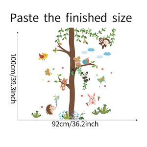 <span class=keywords><strong>Adesivi</strong></span> murali autoadesivi per la camera da <span class=keywords><strong>letto</strong></span> dell'albero del bosco del fumetto - Product Image 6