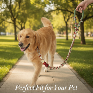 Regalo per Amanti degli Animali Domestici: Guinzaglio Personalizzato in Paracord con Texture Morbida e Motivo a Corda, Resistente, per Cani e Gatti - Product Image 4