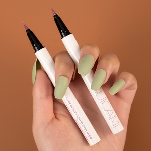 <span class=keywords><strong>Rosa</strong></span> chiaro <span class=keywords><strong>rosa</strong></span> accovacciato penna per baco da seta polvere di diamante rotta illuminante a lunga durata senza macchie impermeabile sottile per eyeliner penna liquida - Product Image 4